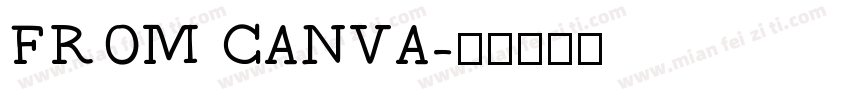 FROM CANVA字体转换